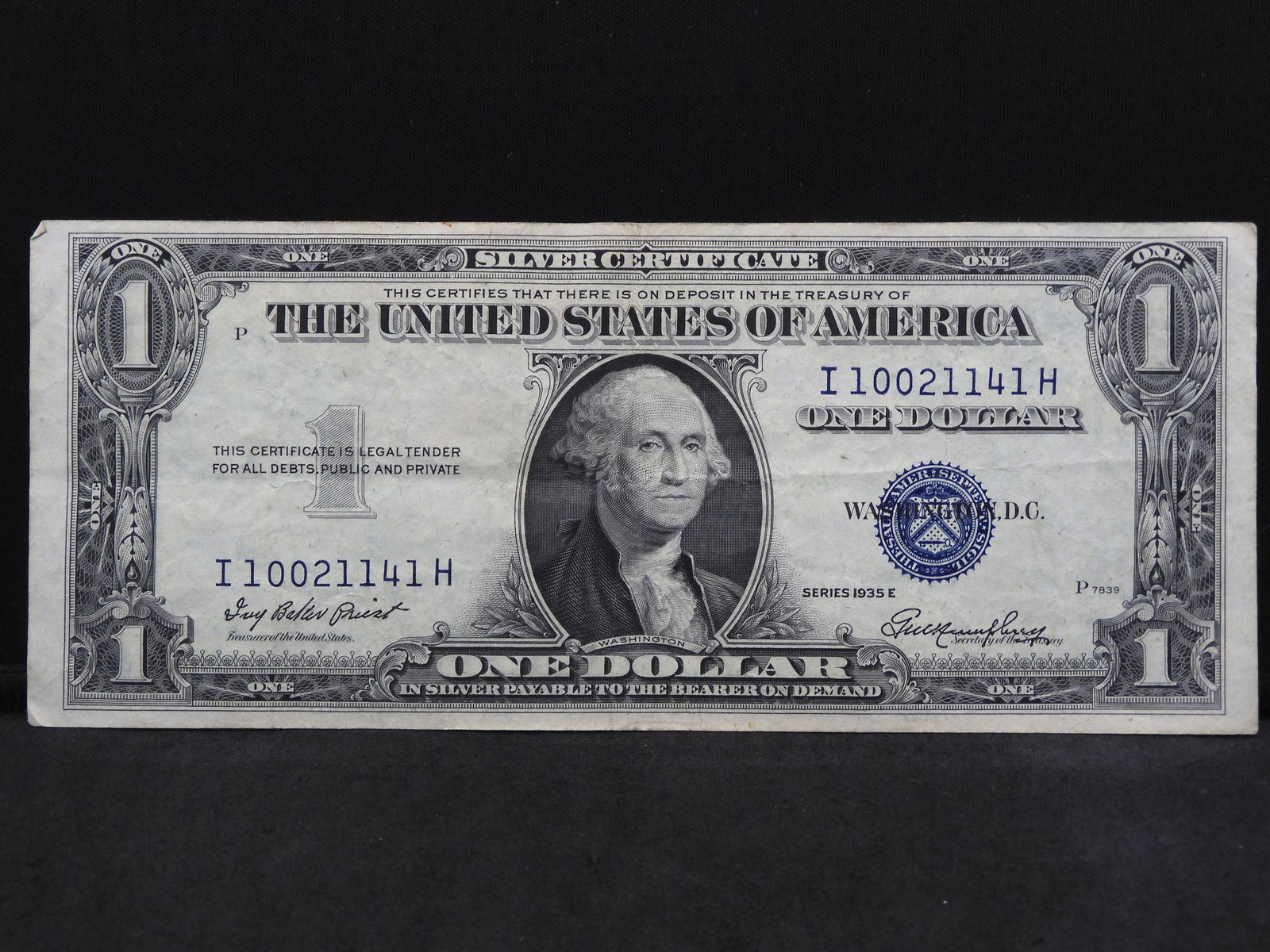 Series 1935-E U.S. $1.00 Silver Certificate Note (1 of 3)