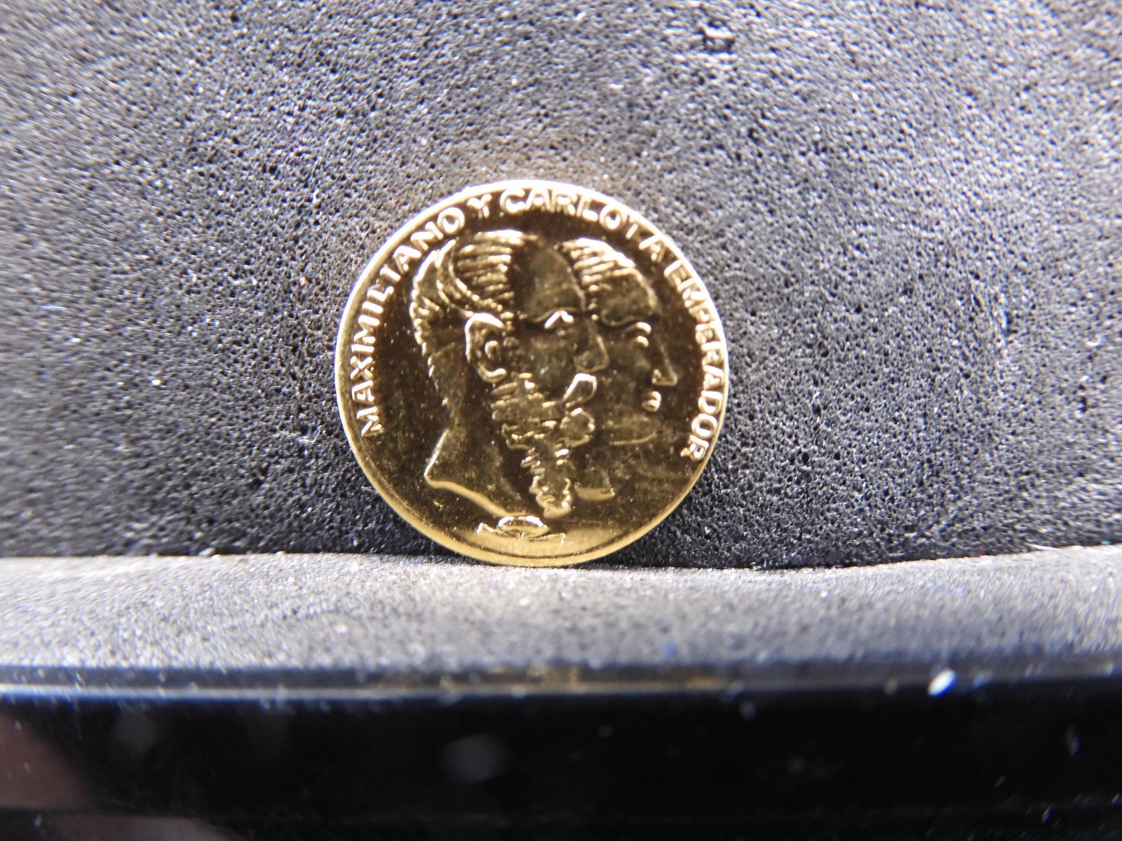 Solid Gold Mexico Maximilian Round - Miniature (1 of 3)