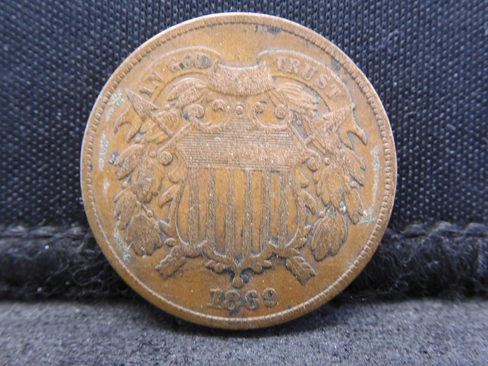 1869 Two 2 Cent Piece - Semi Key Date (1 of 4)