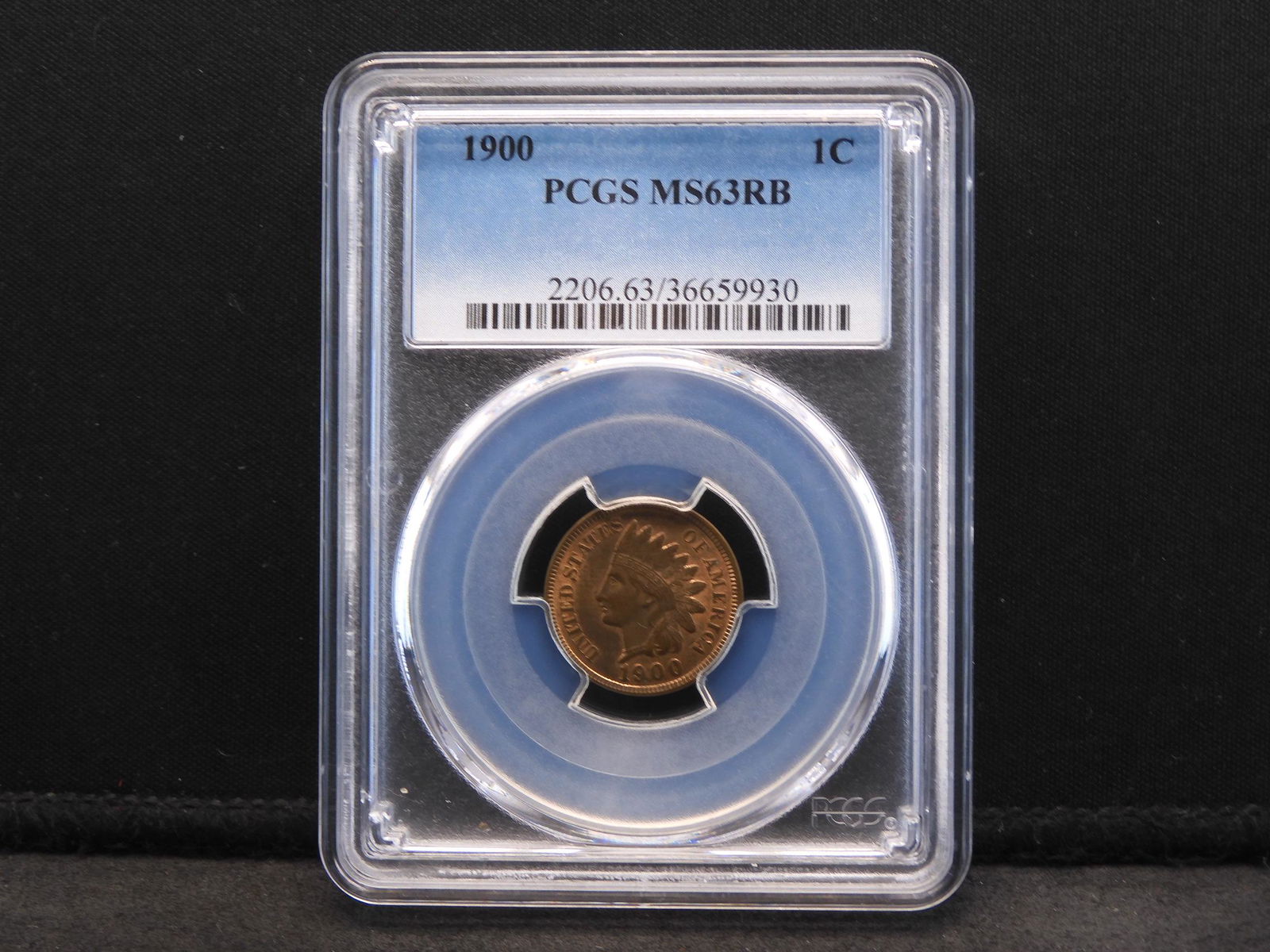1900 PCGS MS63 RB Indian Head Cent (1 of 4)