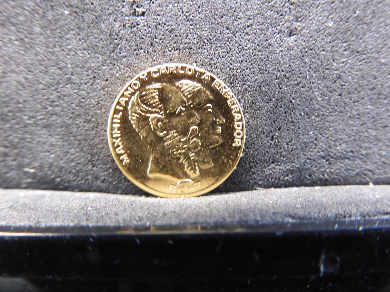 Solid Gold Mexico Maximilian Round - Miniature (1 of 2)