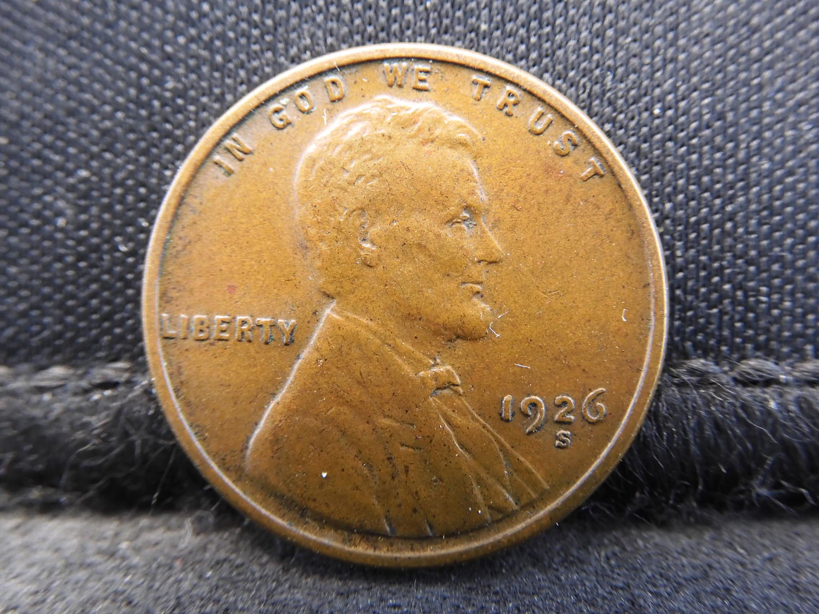 1926-S Lincoln Wheat Cent - XF/AU Condition (1 of 2)
