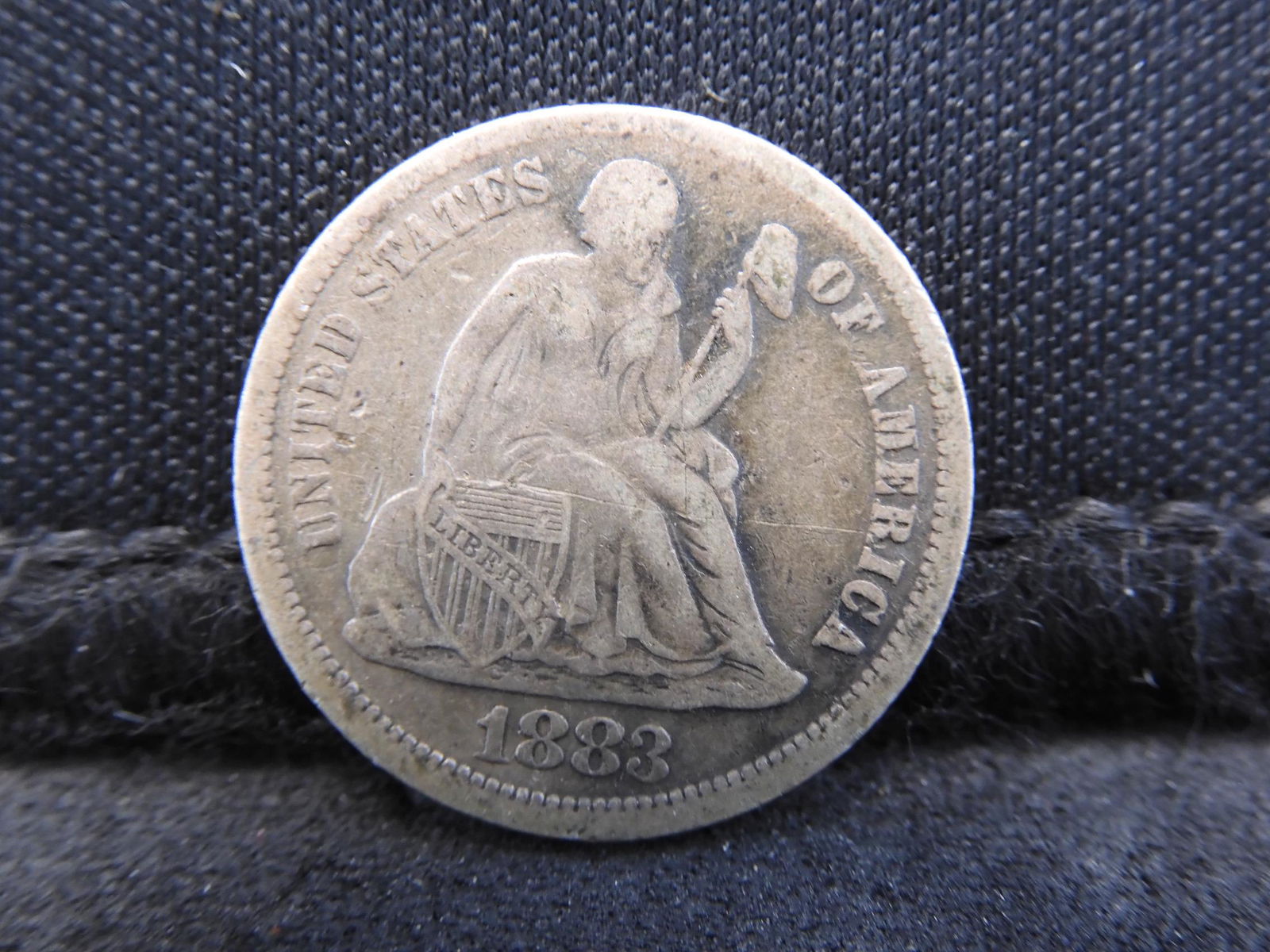 1883 Seated Liberty Silver Dime - VF Condition (1 of 2)