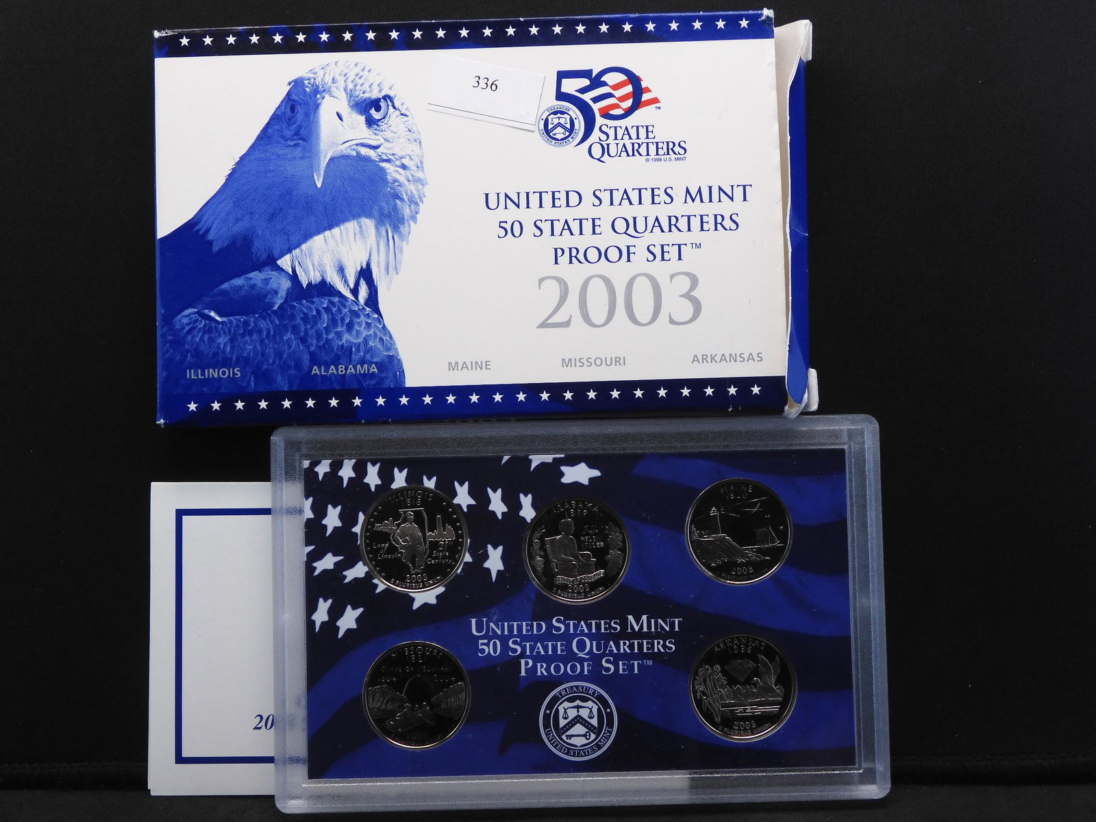 2003-S U.S. Proof Statehood 5 Quarter Set OGP (1 of 4)