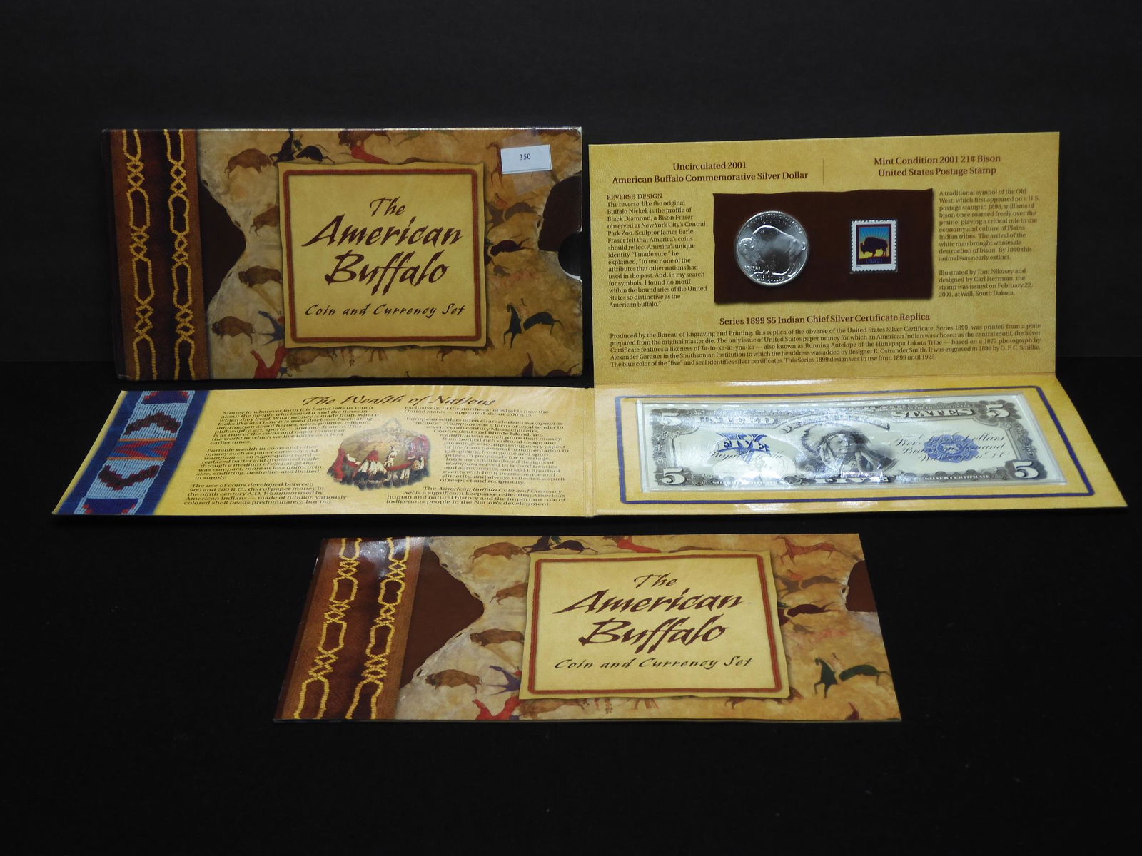American Buffalo Coin & Currency Set.  Includes 2001-D (1 of 5)
