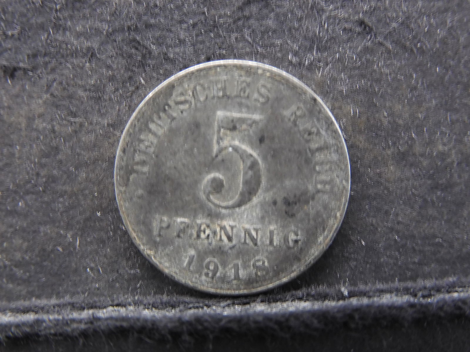 1918 GERMAN 5 PFENNIG/WWI ERA, 103 YRS OLD! (1 of 3)