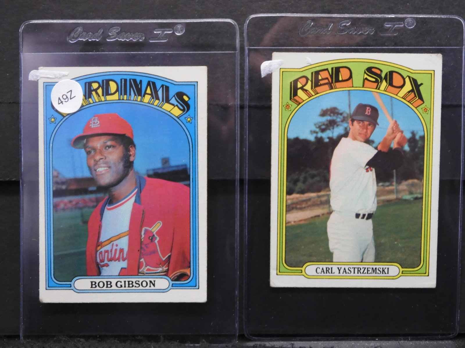 BOB GIBSON & CARL YASTRZEMSKI BASEBALL CARDS: BOB GIBSON & CARL YASTRZEMSKI BASEBALL CARDS