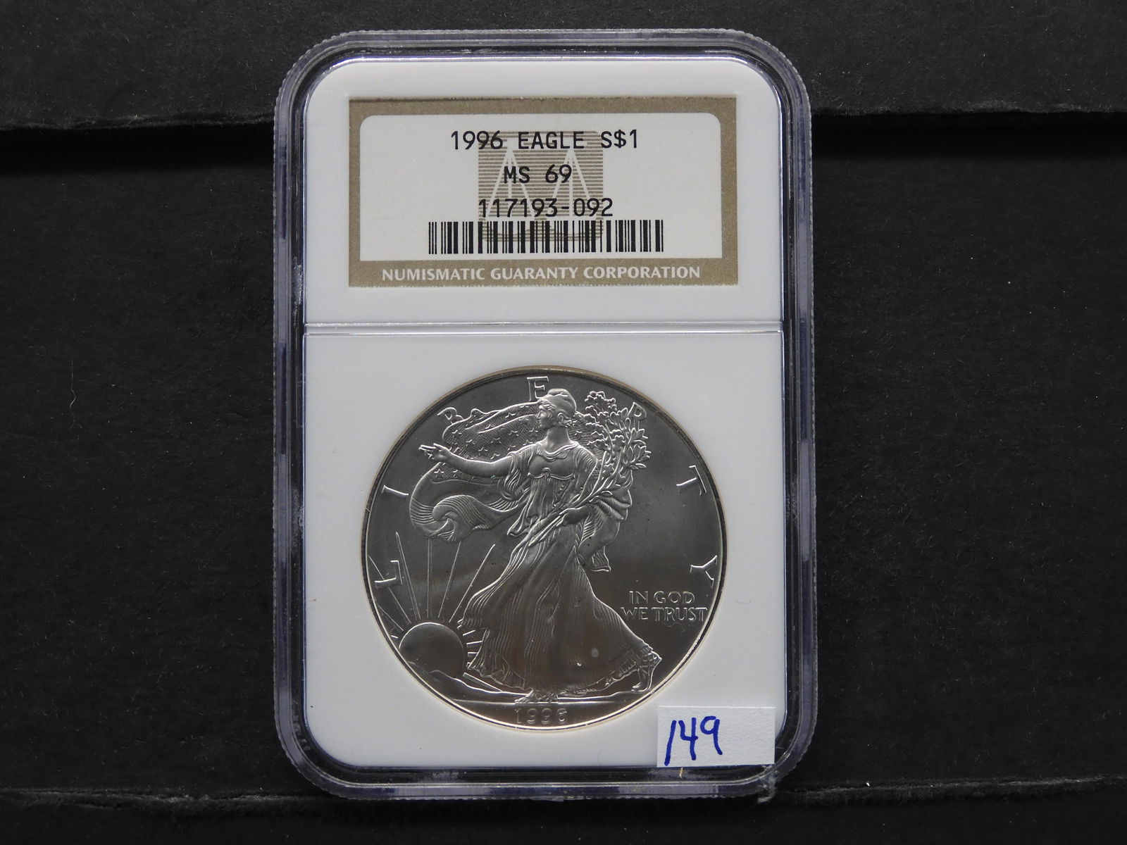 Key Date: NGC Graded MS69 - 1996 Silver Eagle Dollar (1 of 4)
