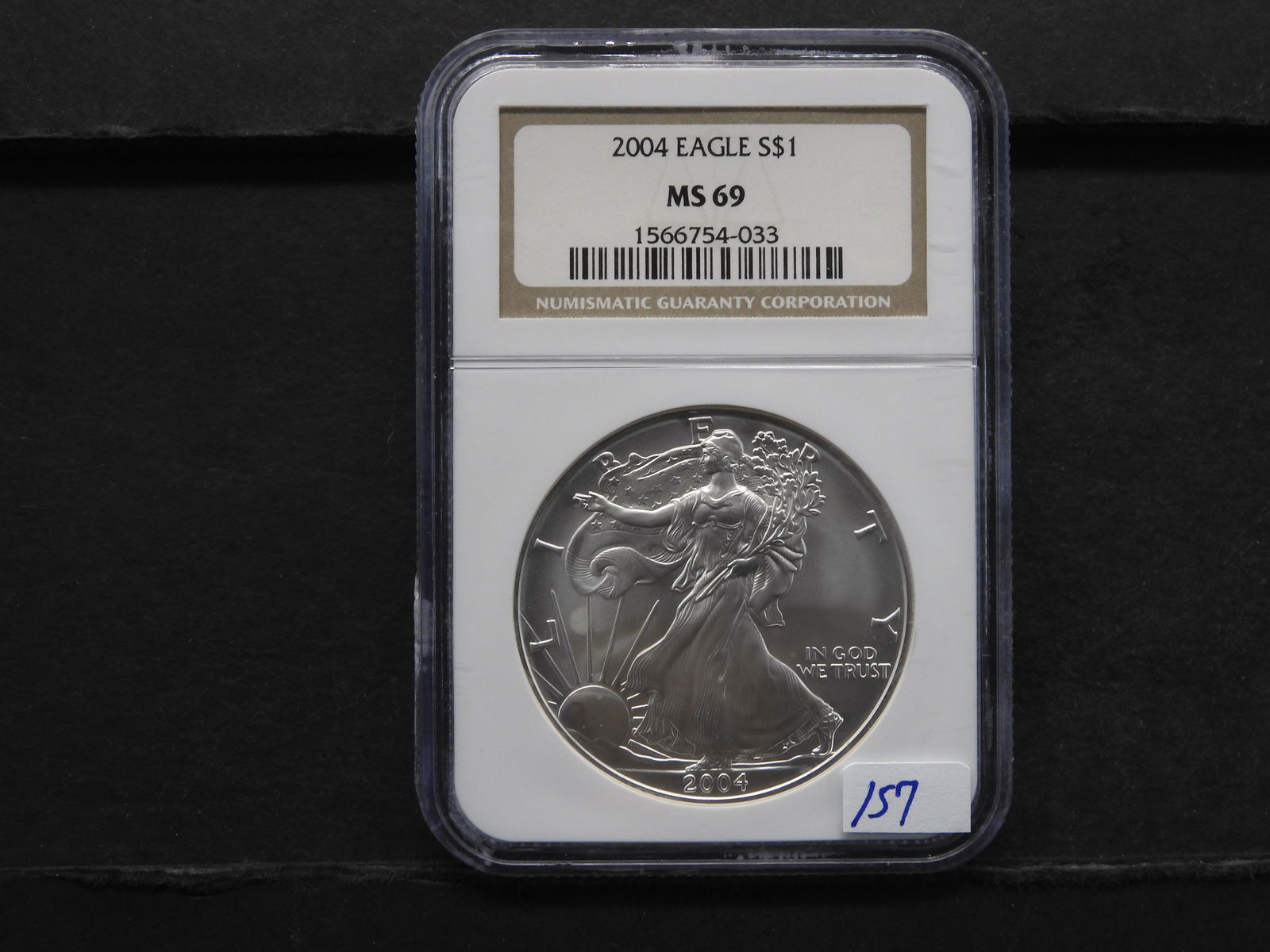 NGC Graded MS69 - 2004 Silver Eagle Dollar (1 of 4)