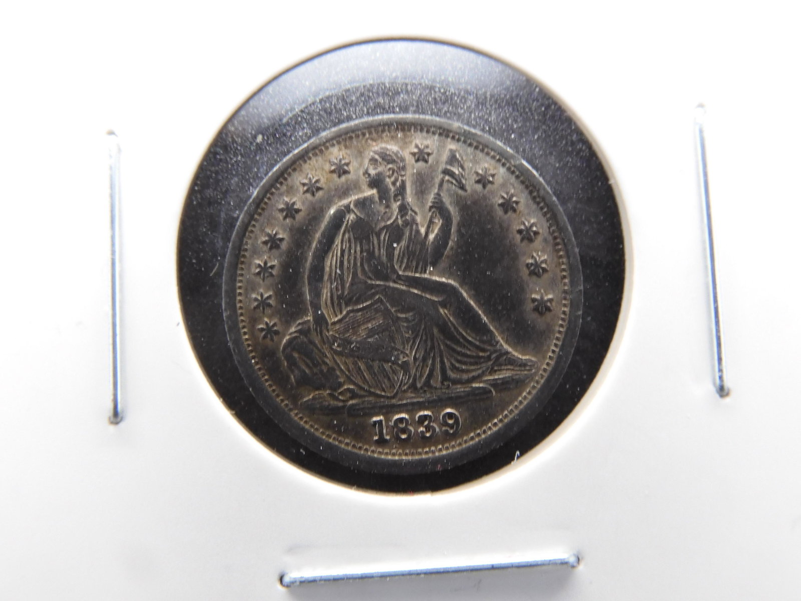 Amazing Uncirculated 1839 Liberty Seated Half Dime (1 of 3)