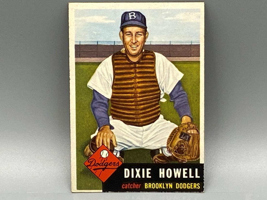 1953 Topps Dixie Howell #255 Short Print High Number -: 1953 Topps Dixie Howell #255 Short Print High Number - Tough!!