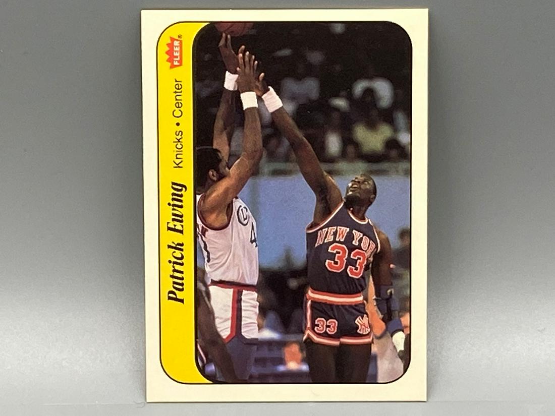 1986 Fleer Sticker Patrick Ewing #6 Rookie HOF (1 of 2)