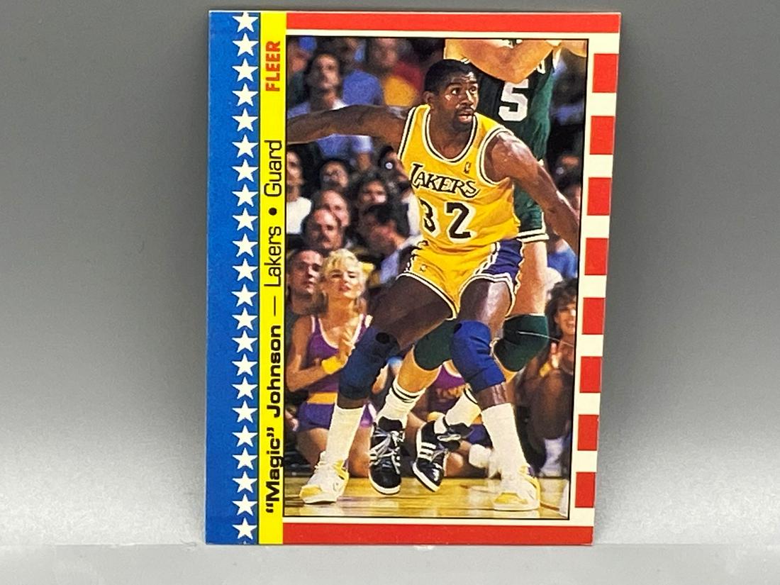 1987 Fleer Sticker Magic Johnson #1 (1 of 2)