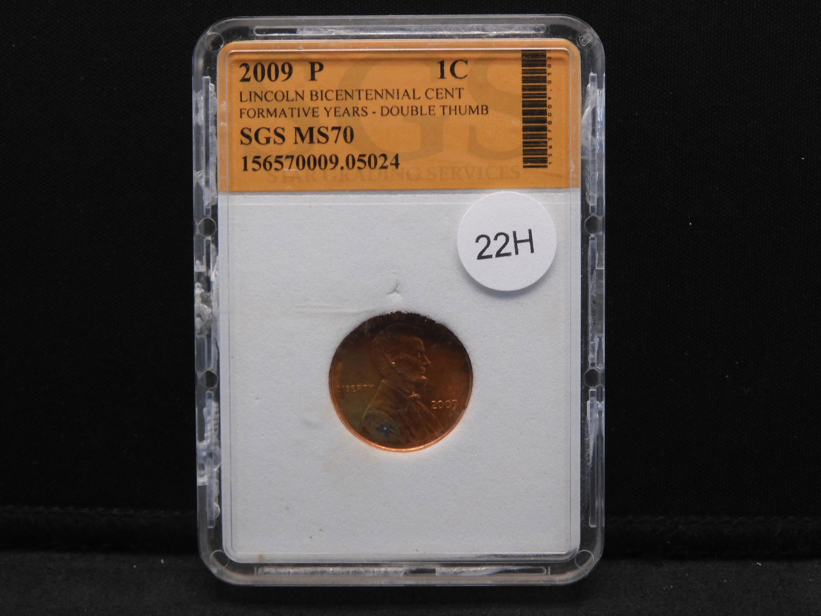 2009-P Lincoln Cent SGS MS70 (1 of 4)