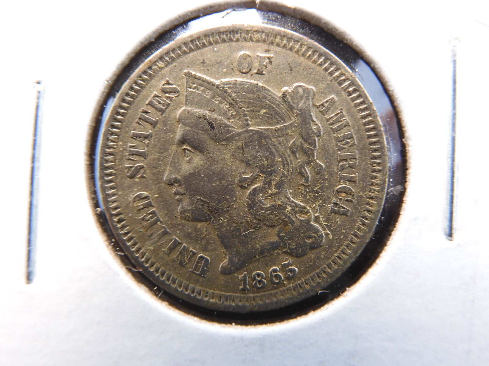 1865- 3 Cent Nickel (1 of 3)
