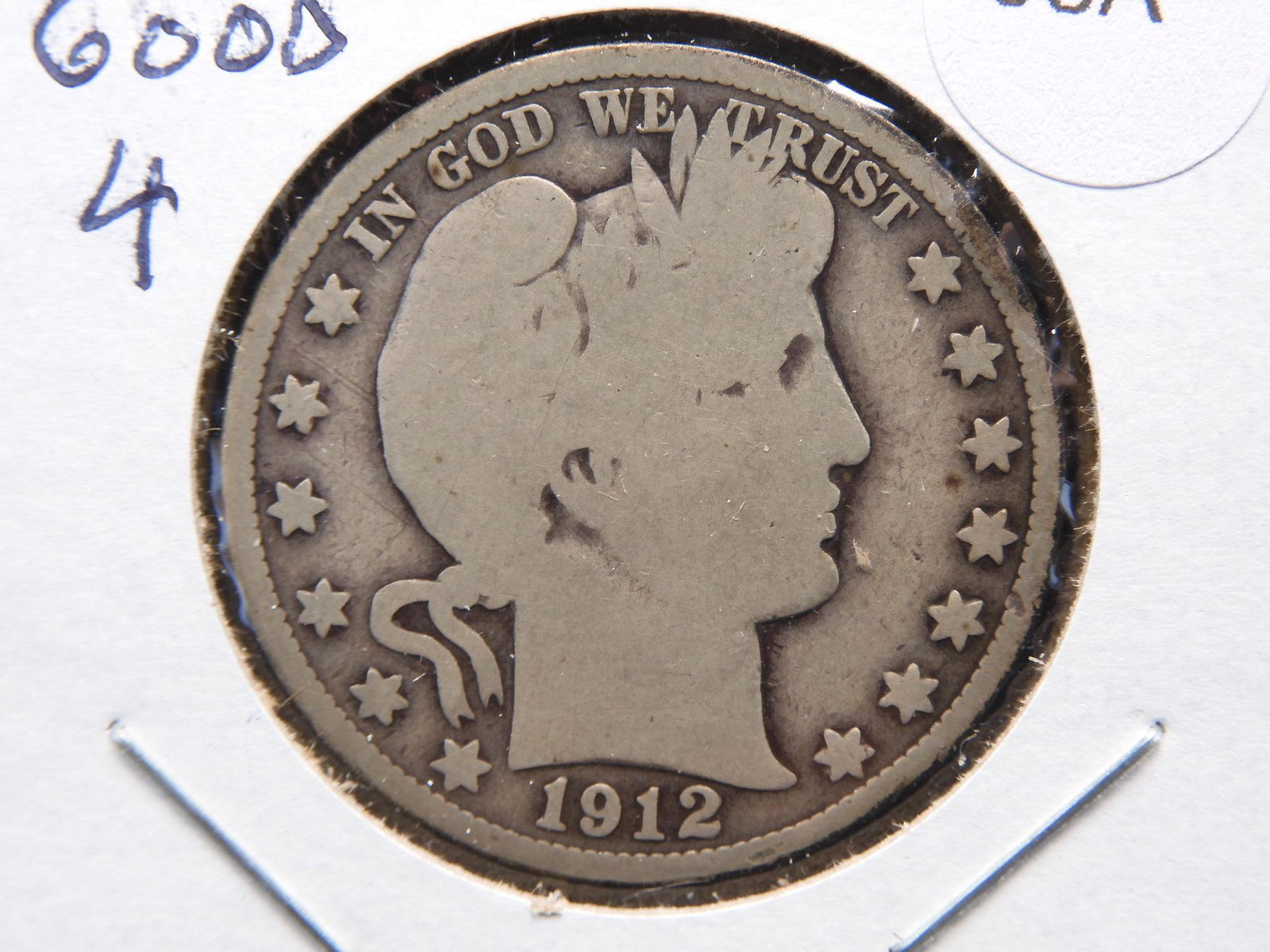 1912-S Barber Half.  Original Good. (1 of 3)