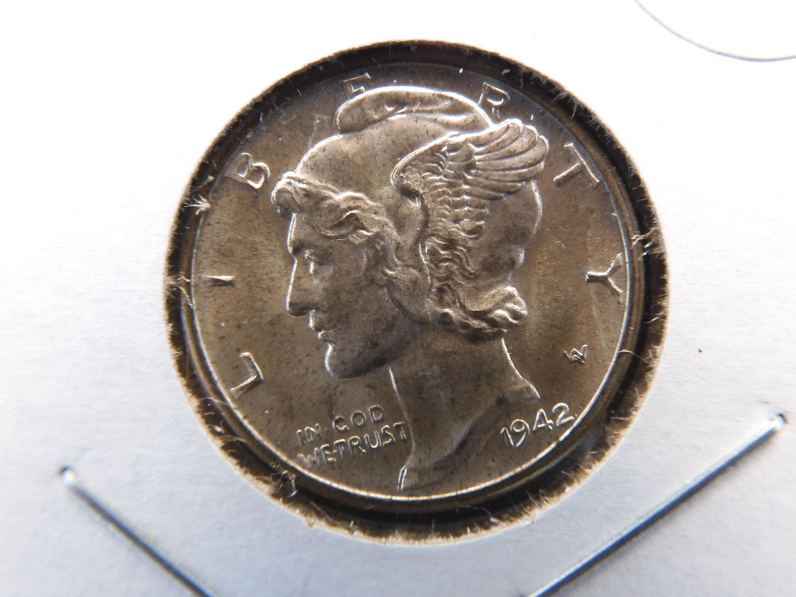 1942-D Mercury Dime.  Choice BU with Full Split Bands. (1 of 3)