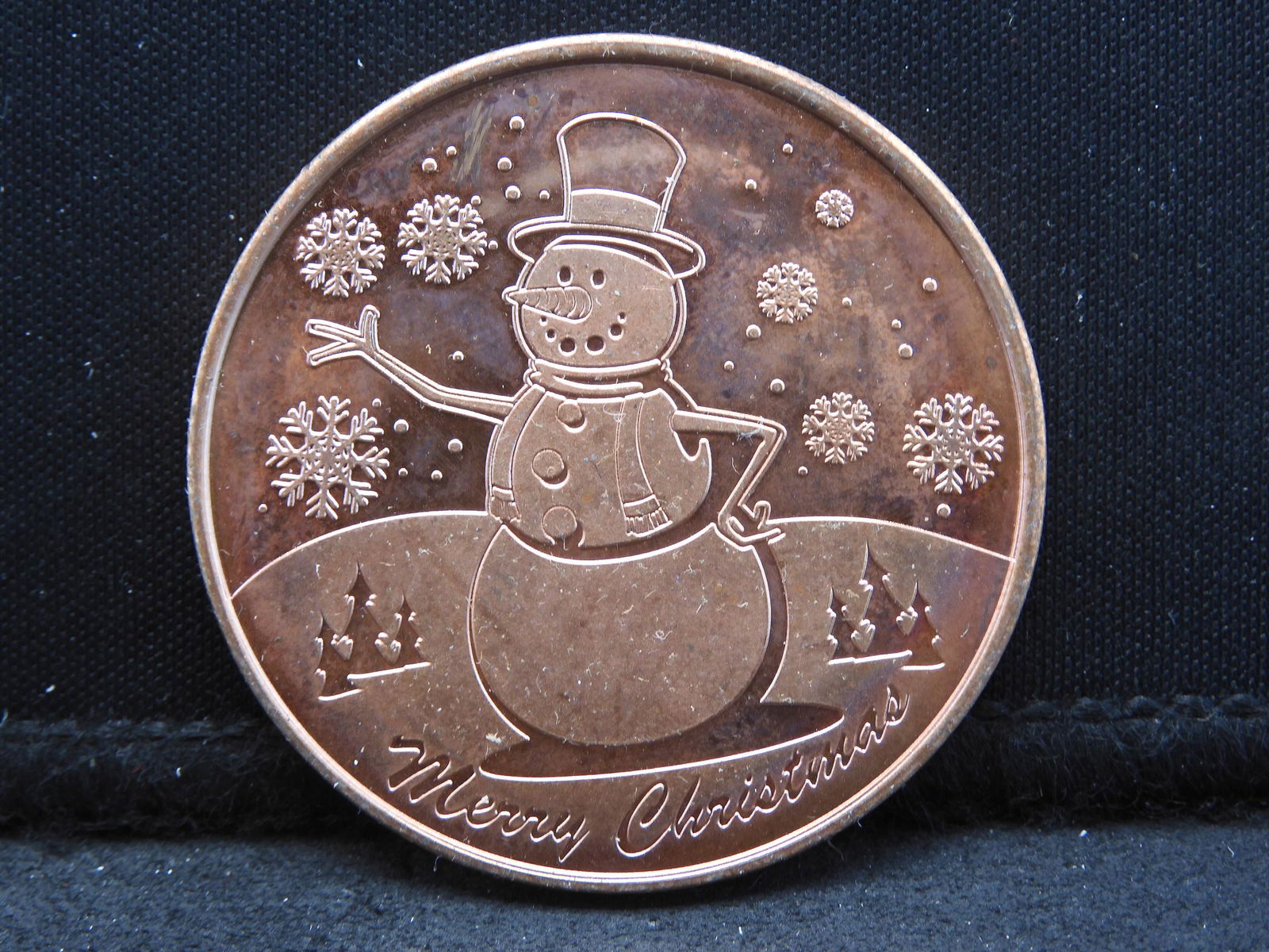 Merry Christmas 1 Ounce .999 Copper (1 of 3)
