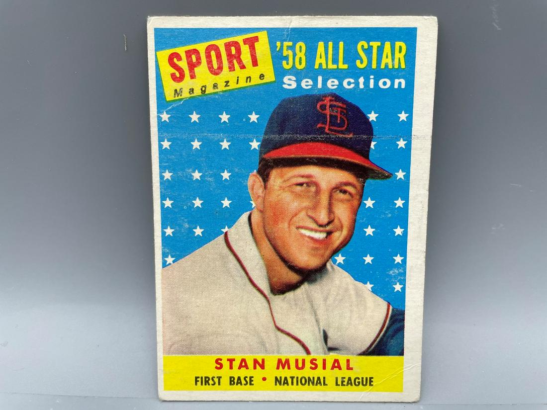 1958 Topps Stan Musial #476 All Star Hall of Fame: 1958 Topps Stan Musial #476 All Star Hall of Fame
