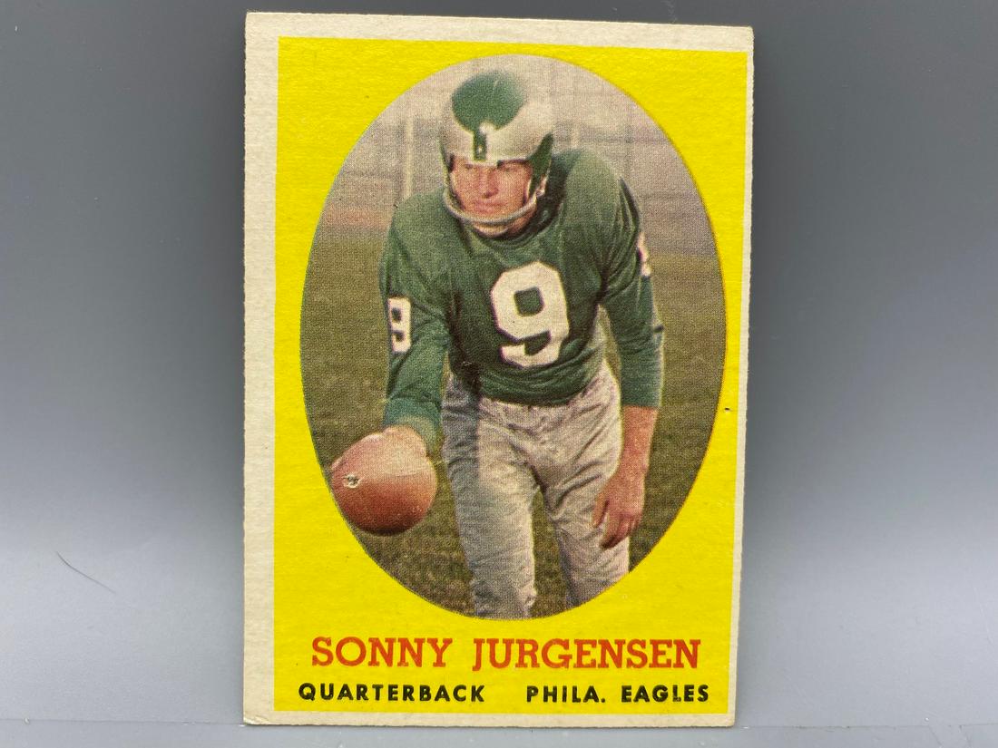1958 Topps #90 Sonny Jurgenson RC Hall of Fame (1 of 2)