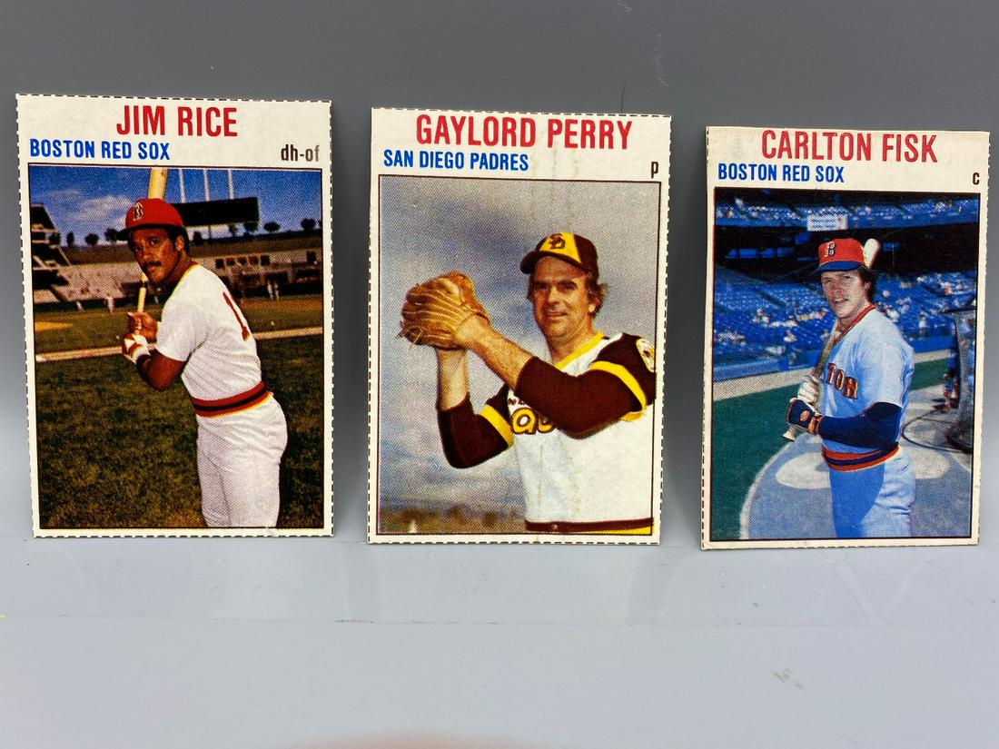 3 Different 1979 Hostess Baseball H.O.F./Star - #106: 3 Different 1979 Hostess Baseball H.O.F./Star - #106 Fisk, #83 Perry, #2 Rice
