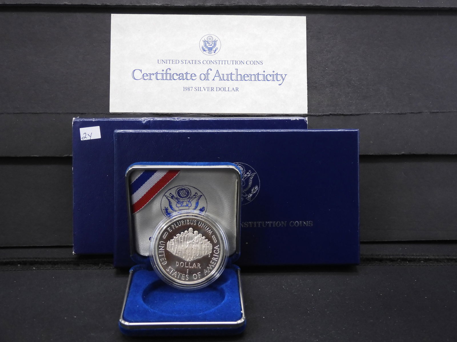 1987-S US Mint $1 Silver Constitution Coin - OGP with (1 of 4)