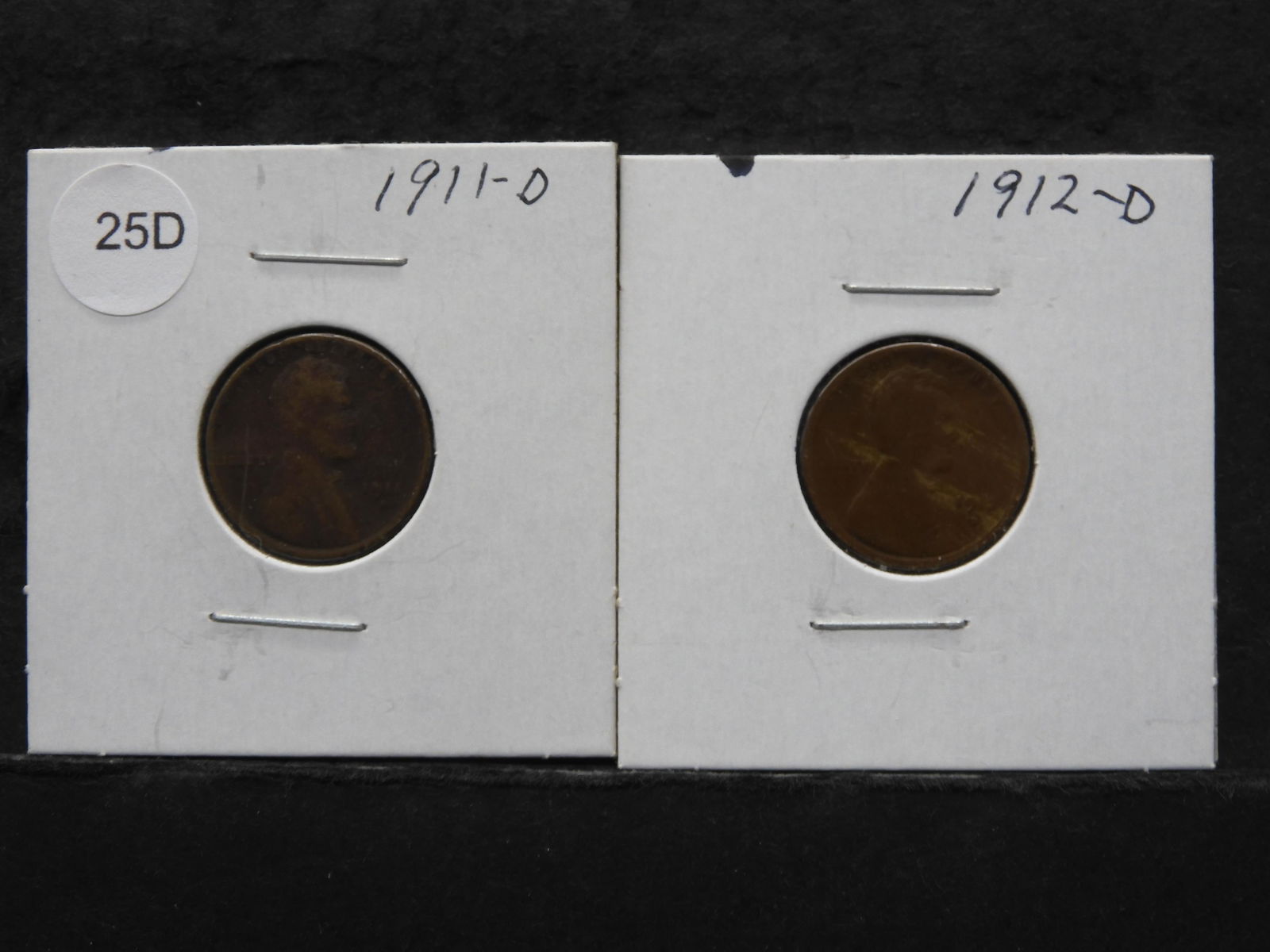 1911-D & 1912-D Lincoln Wheat Cents (1 of 5)