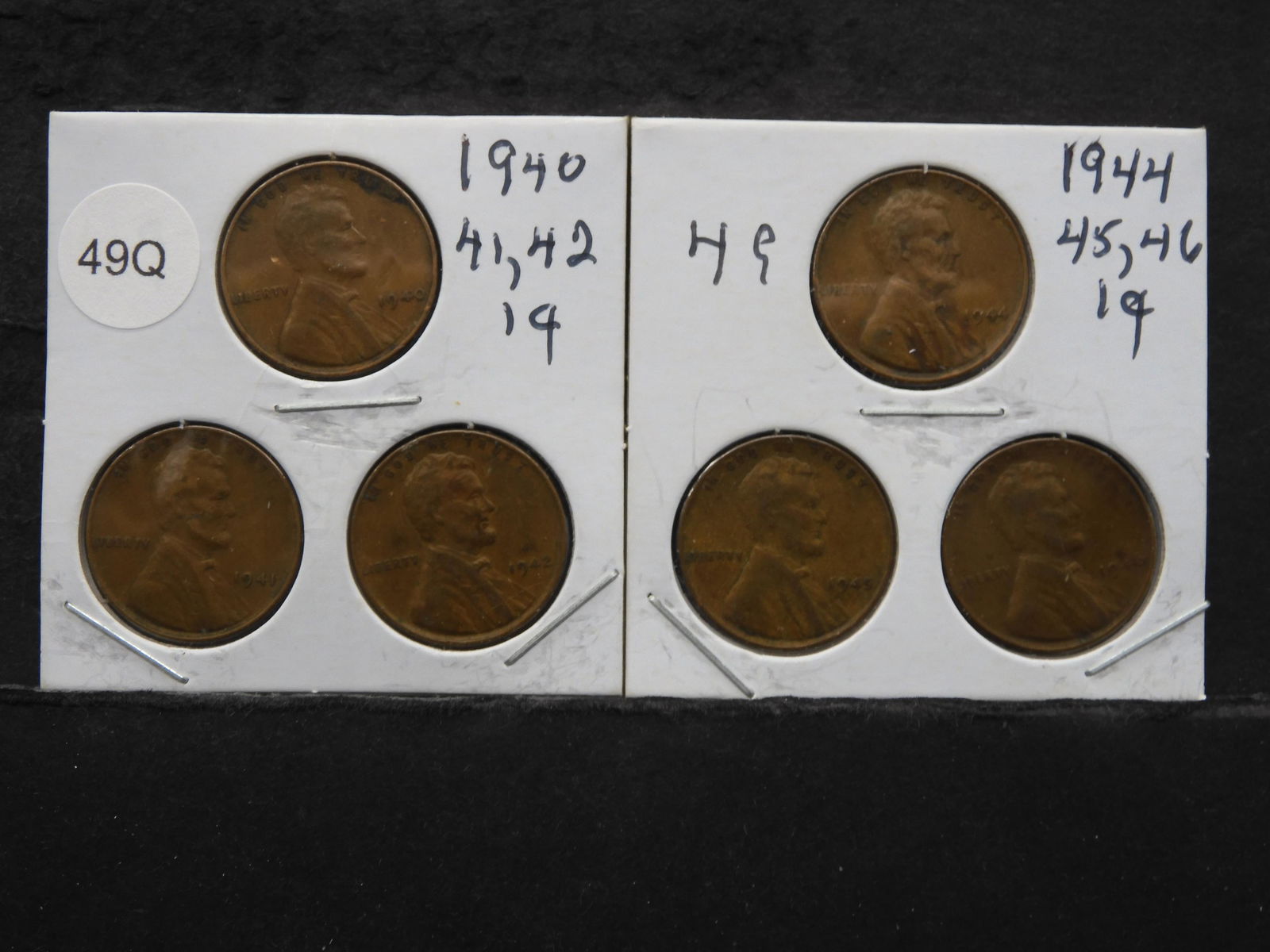 1940, 41, 42 & 44, 45, 46 Lincoln Wheat Cents (1 of 5)