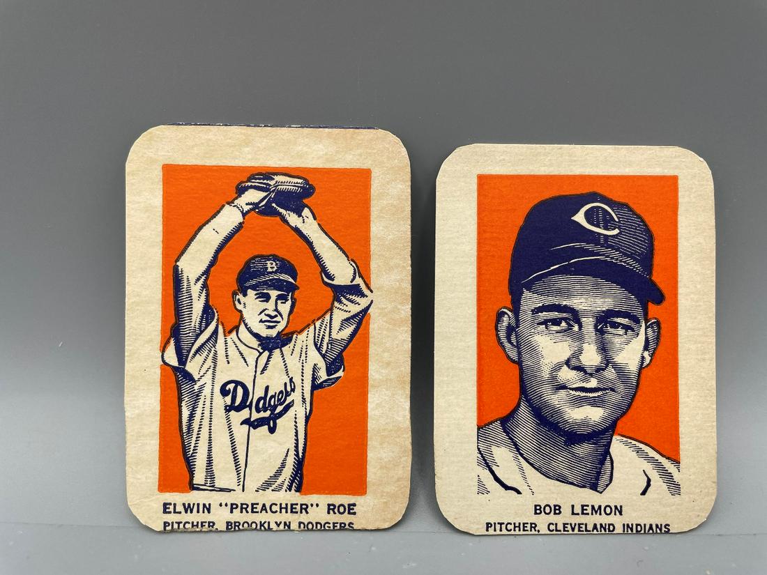 1952 Wheaties Preacher Roe Action & Bob Lemon Portrait (1 of 2)