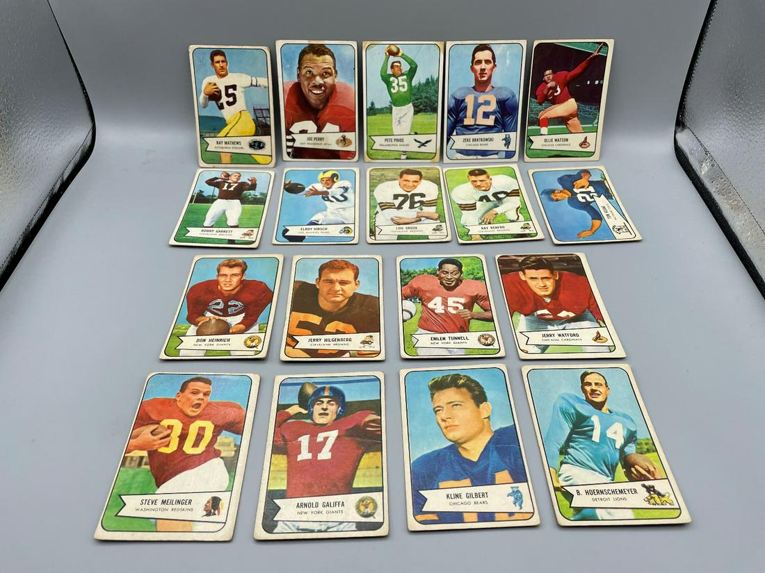 1954 Bowman Football Lot of 18 - Varying Conditions - (1 of 6)