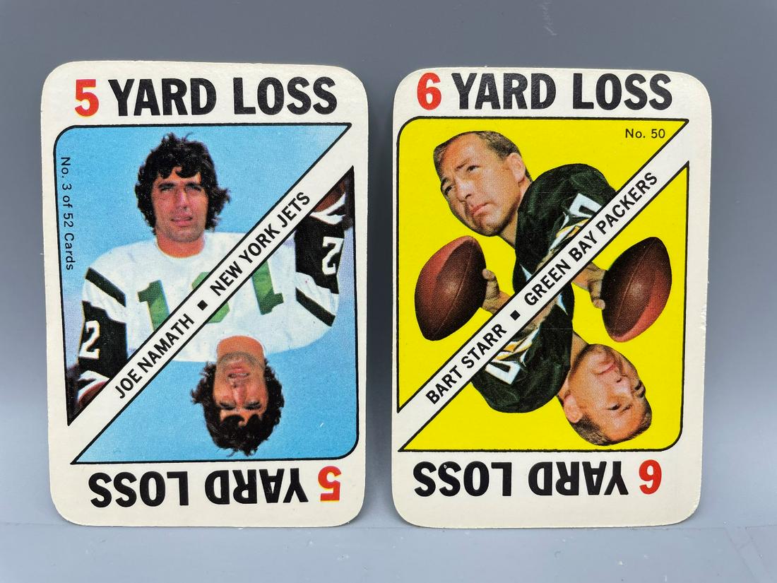 1971 Topps Game Joe Namath #3 & Bart Starr #50 (1 of 2)