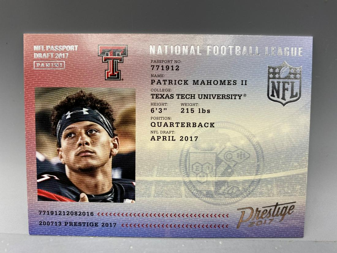 2017 Prestige Patrick Mahomes NFL Passport Patrick (1 of 2)