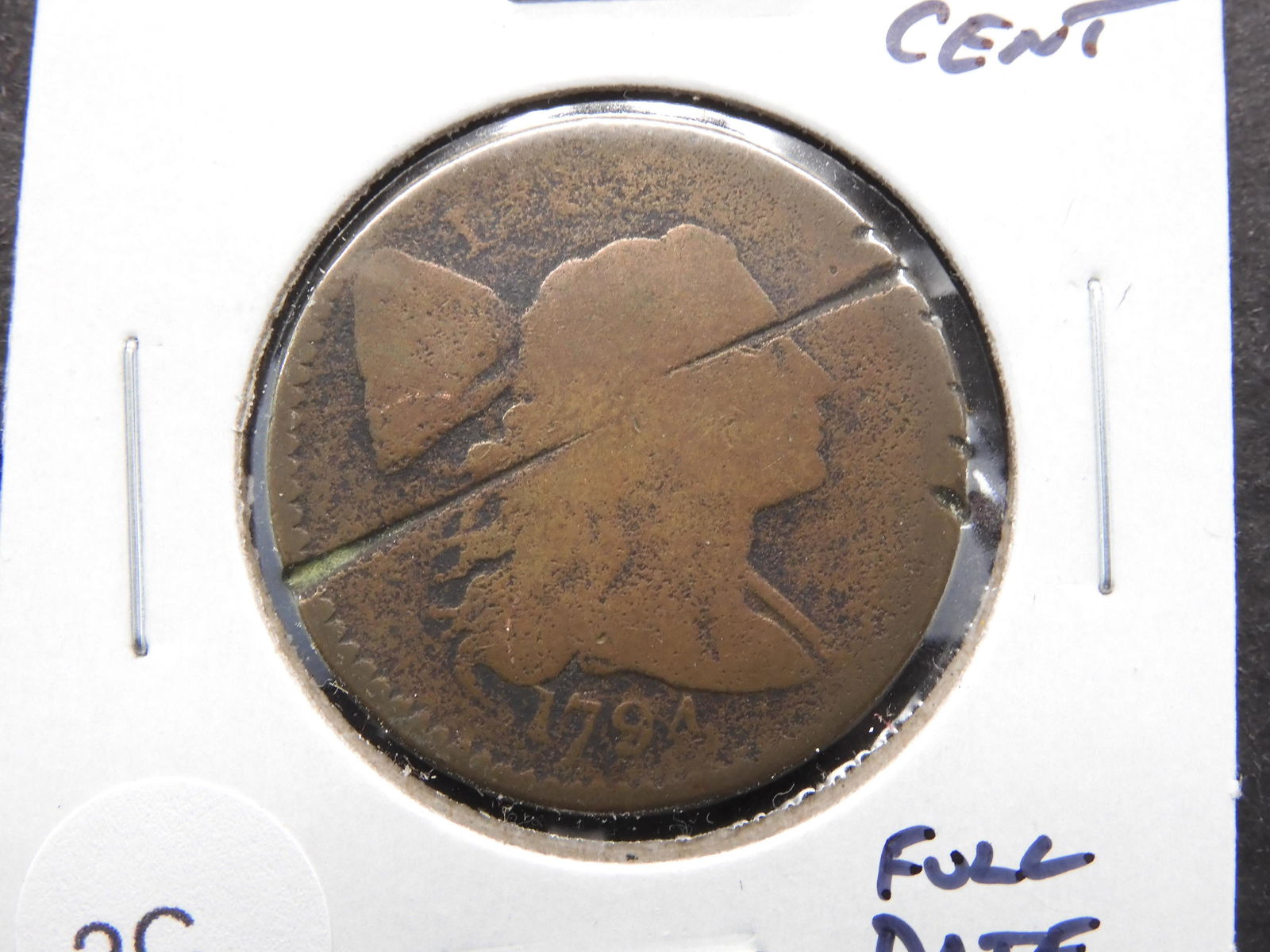 1794 Large Cent. Full Date Filler. (1 of 3)