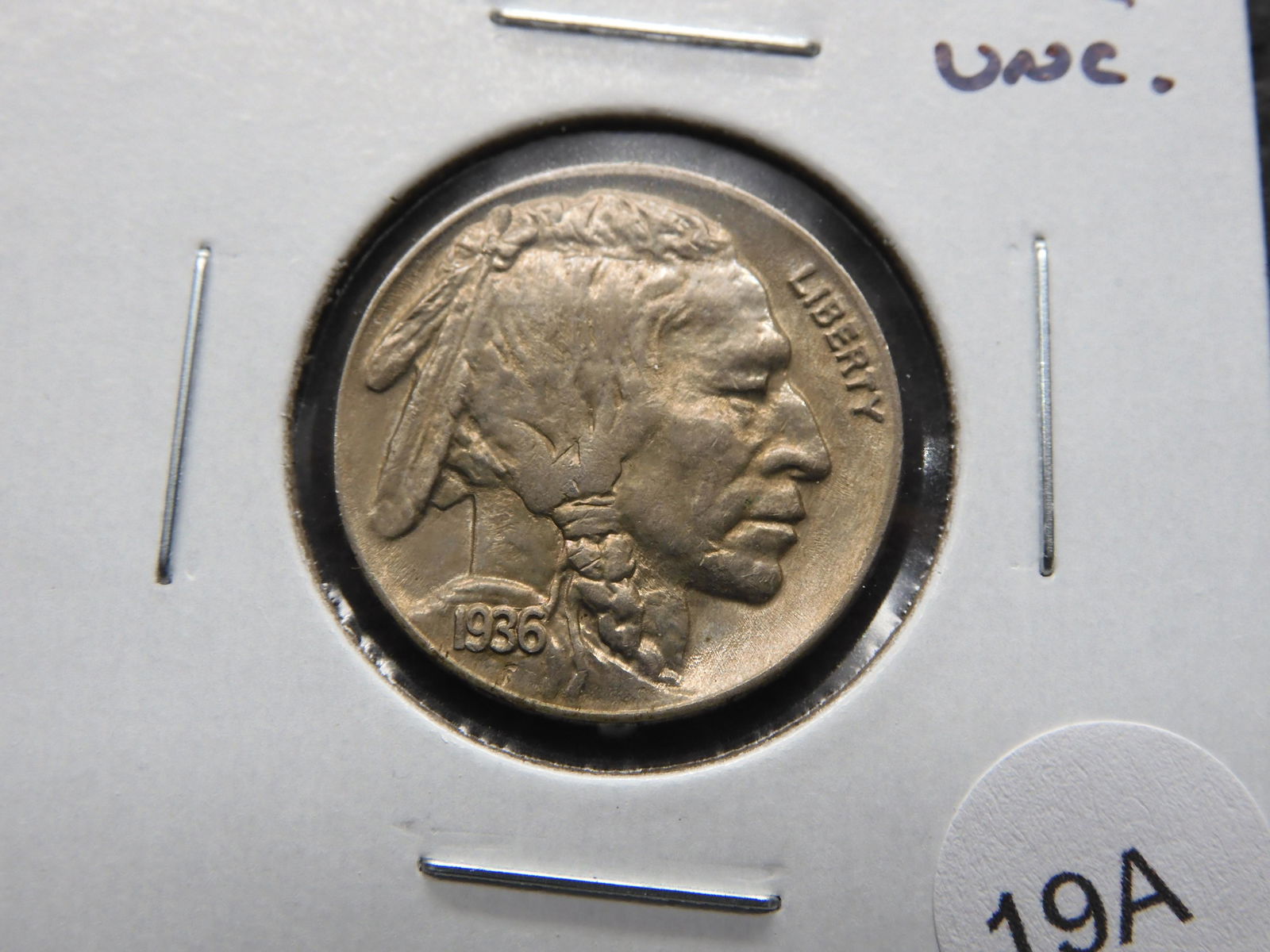 1936 Buffalo 5c. UNC. (1 of 3)