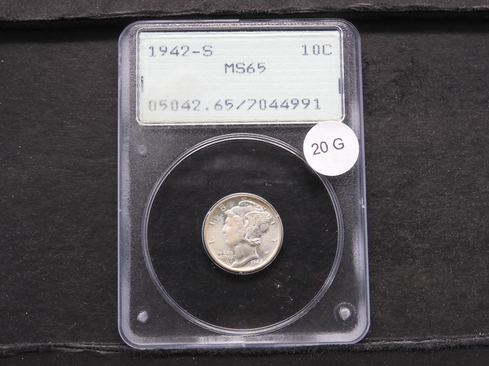 1942-S Mercury 10c. PCGS MS65. (1 of 4)