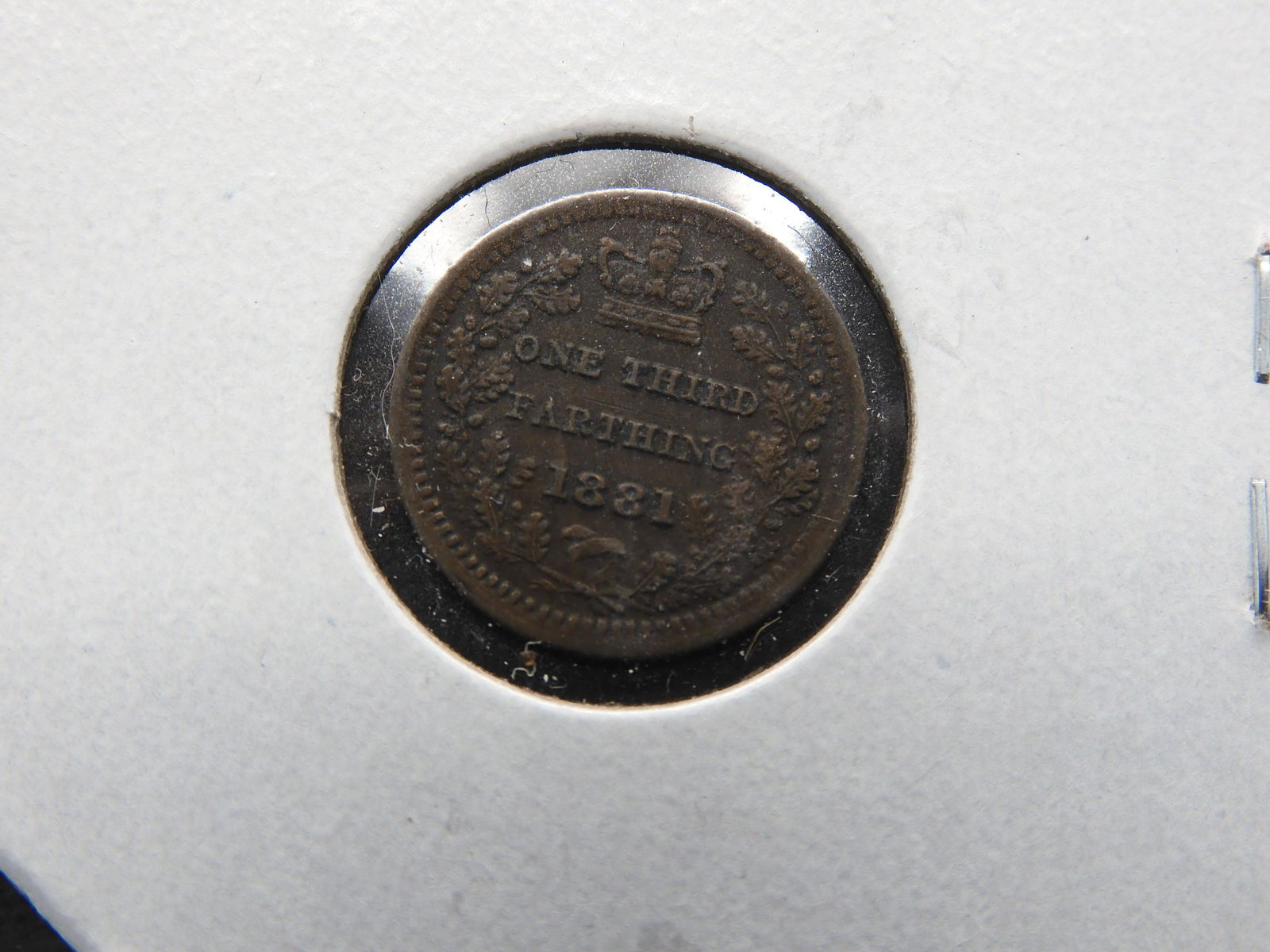 1881 Great Britain 1/3 Farthing. (1 of 3)