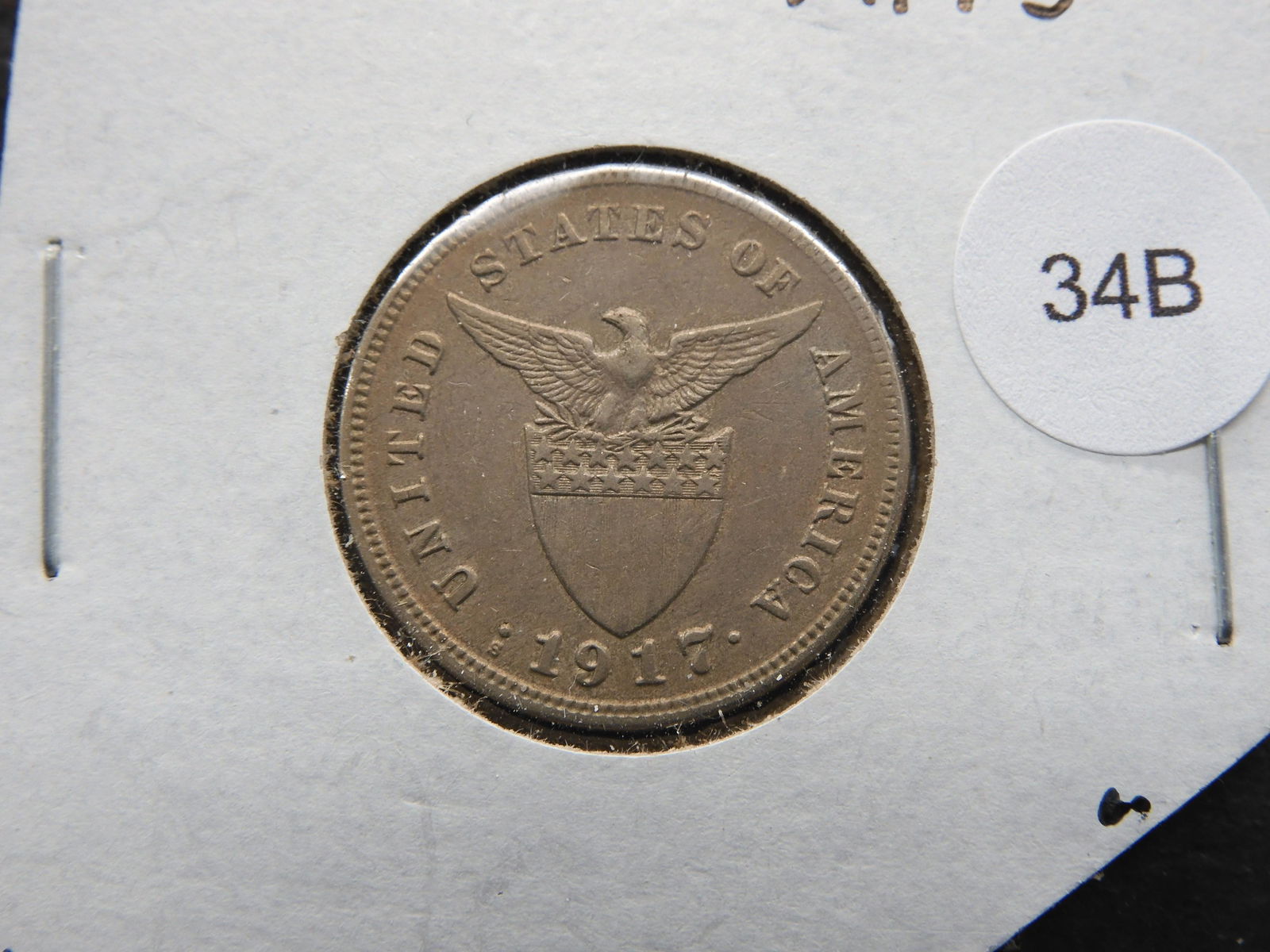 1917-S Philippines 5 Centavos. (1 of 3)