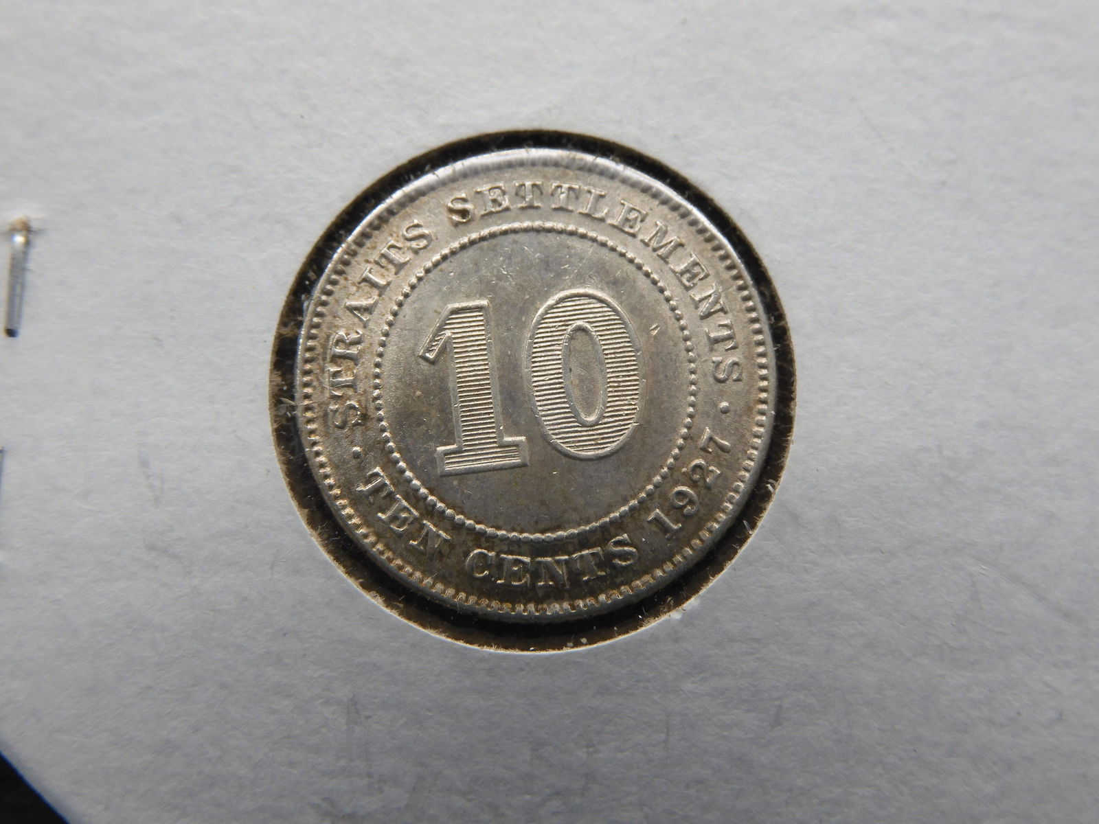 1927 Straits Settlements 10c. (1 of 3)