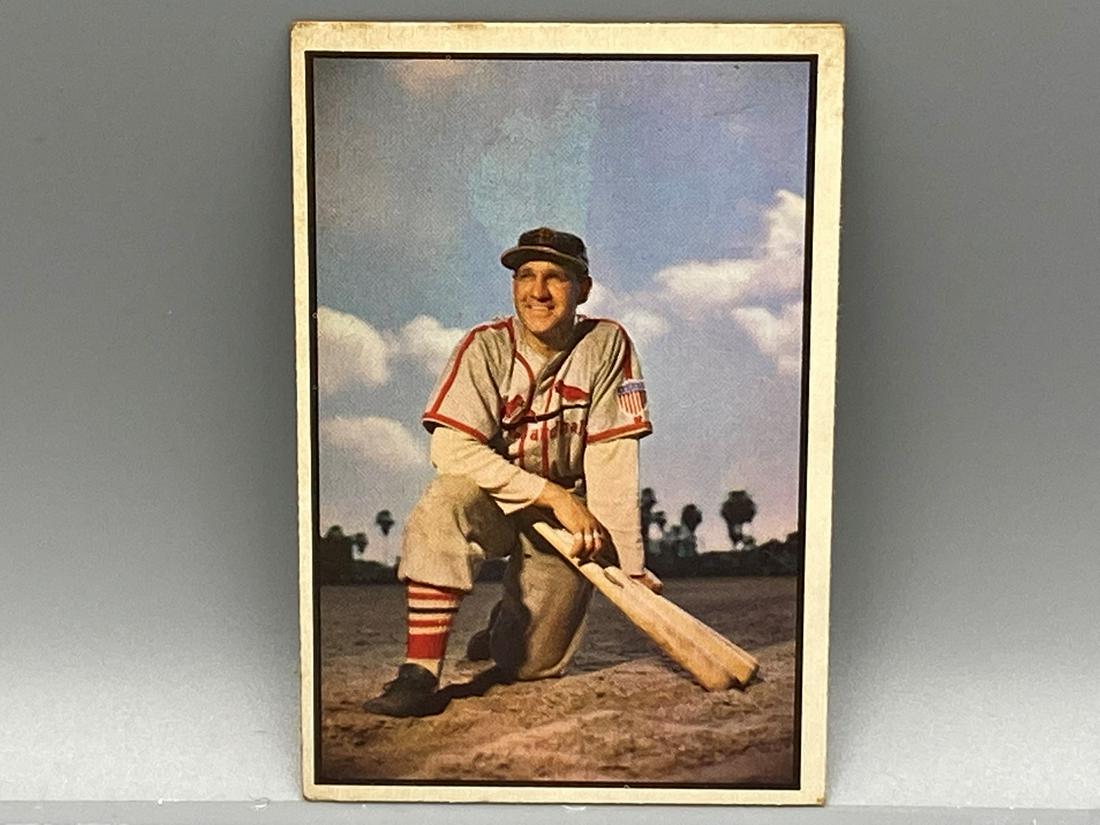1953 Bowman Color Enos Slaughter #81 HOF (1 of 2)
