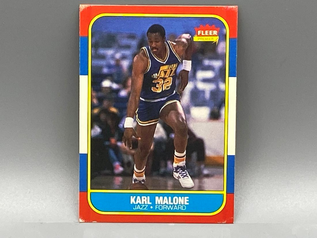 1986 Fleer Karl Malone #68 Rookie HOF (1 of 2)