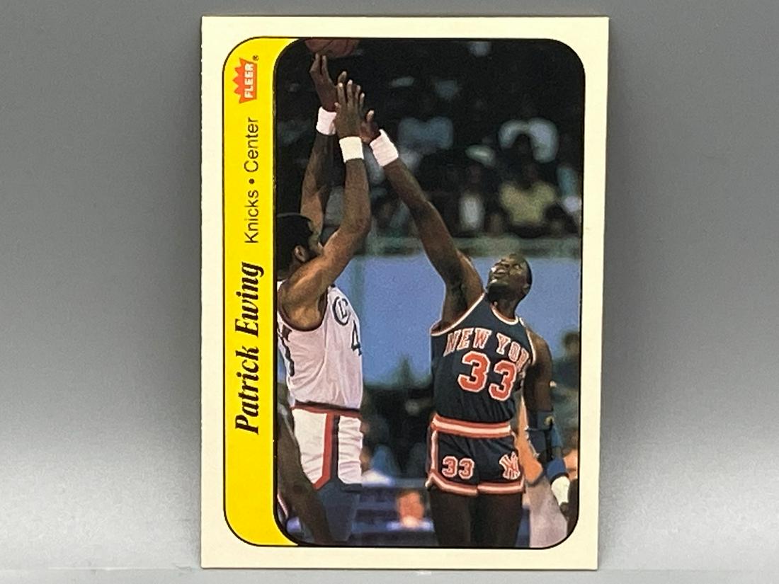 1986 Fleer Sticker Patrick Ewing #6 Rookie HOF (1 of 2)