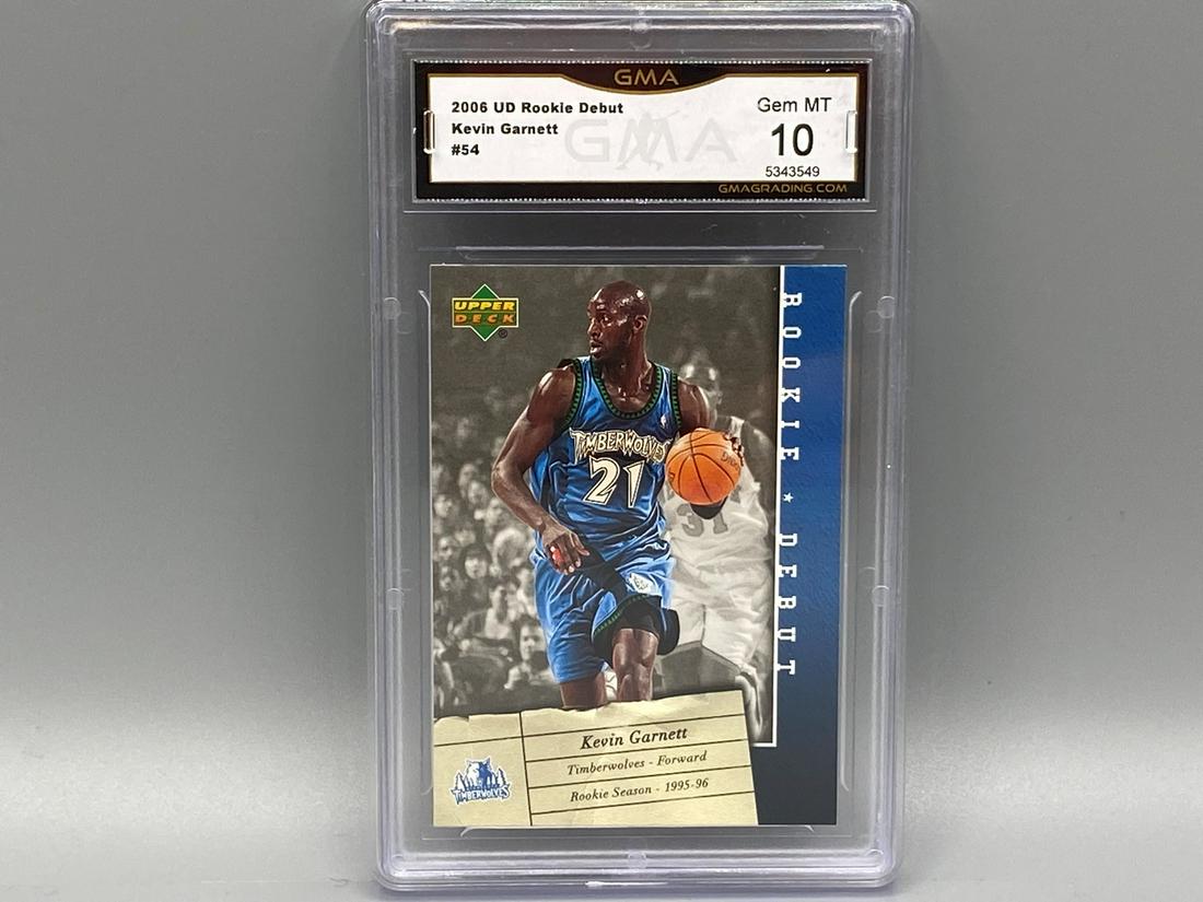 2006 UD Rookie Debut Kevin Garnett #54 GMA 10: 2006 UD Rookie Debut Kevin Garnett #54 GMA 10
