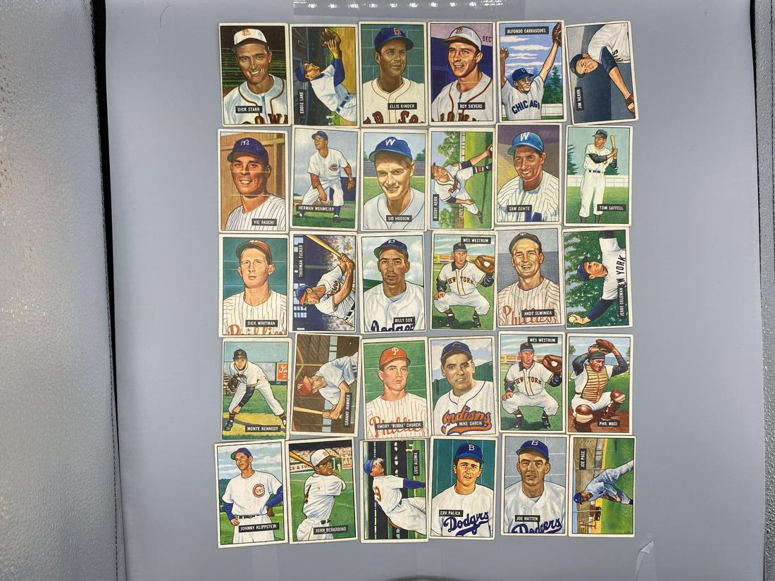 (58) 1951 Bowman Baseball Cards - Various Grades No (1 of 2)