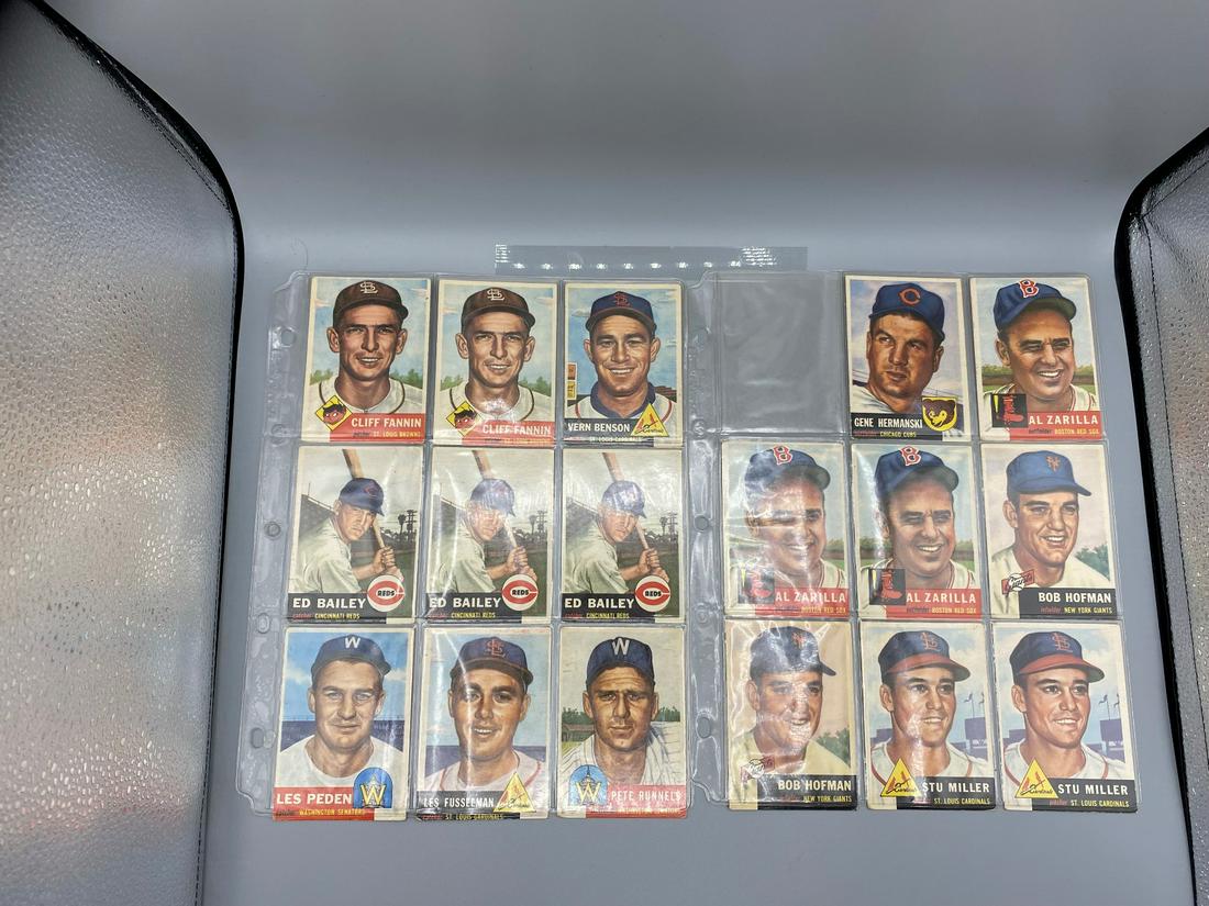 (114) 1953 Topps Baseball Cards Various Grades - Few (1 of 8)