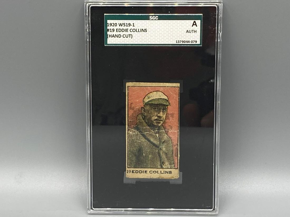 1920 W519-1 Eddie Collins SGC Authentic - Greatest 2nd (1 of 2)