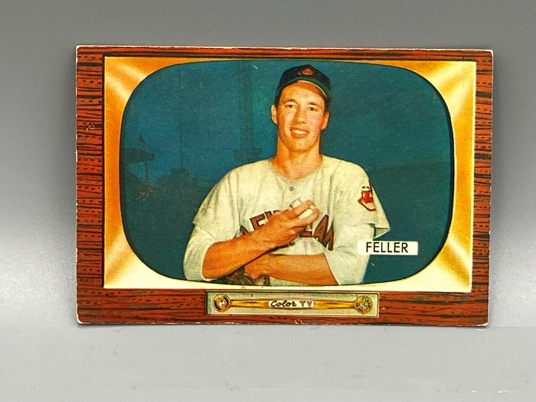 1955 Bowman Bob Feller #134 HOF (1 of 2)