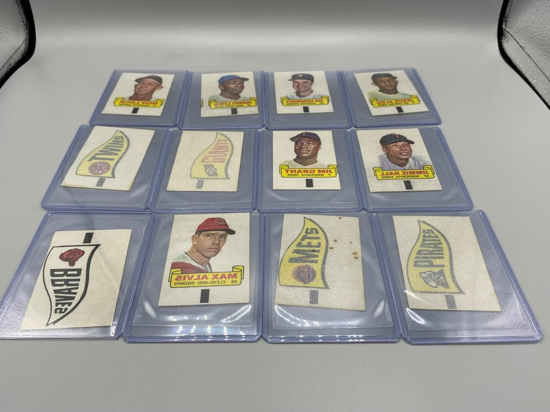 (55) 1966 Topps Rub Offs In Top Loaders Players and (1 of 5)