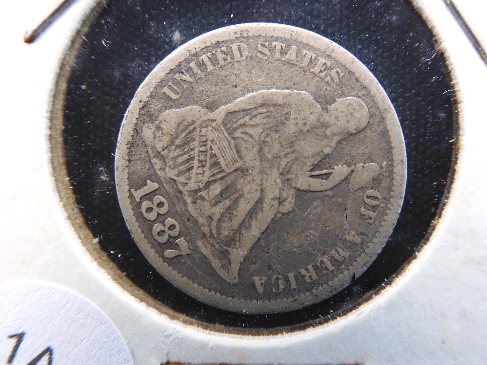 1887 Seated Dime. Fine. (1 of 3)