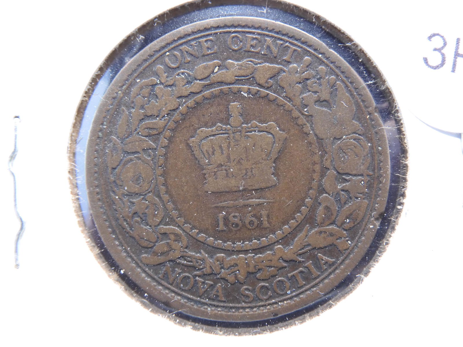 1861- 1 Cent From Nova Scotia (1 of 3)