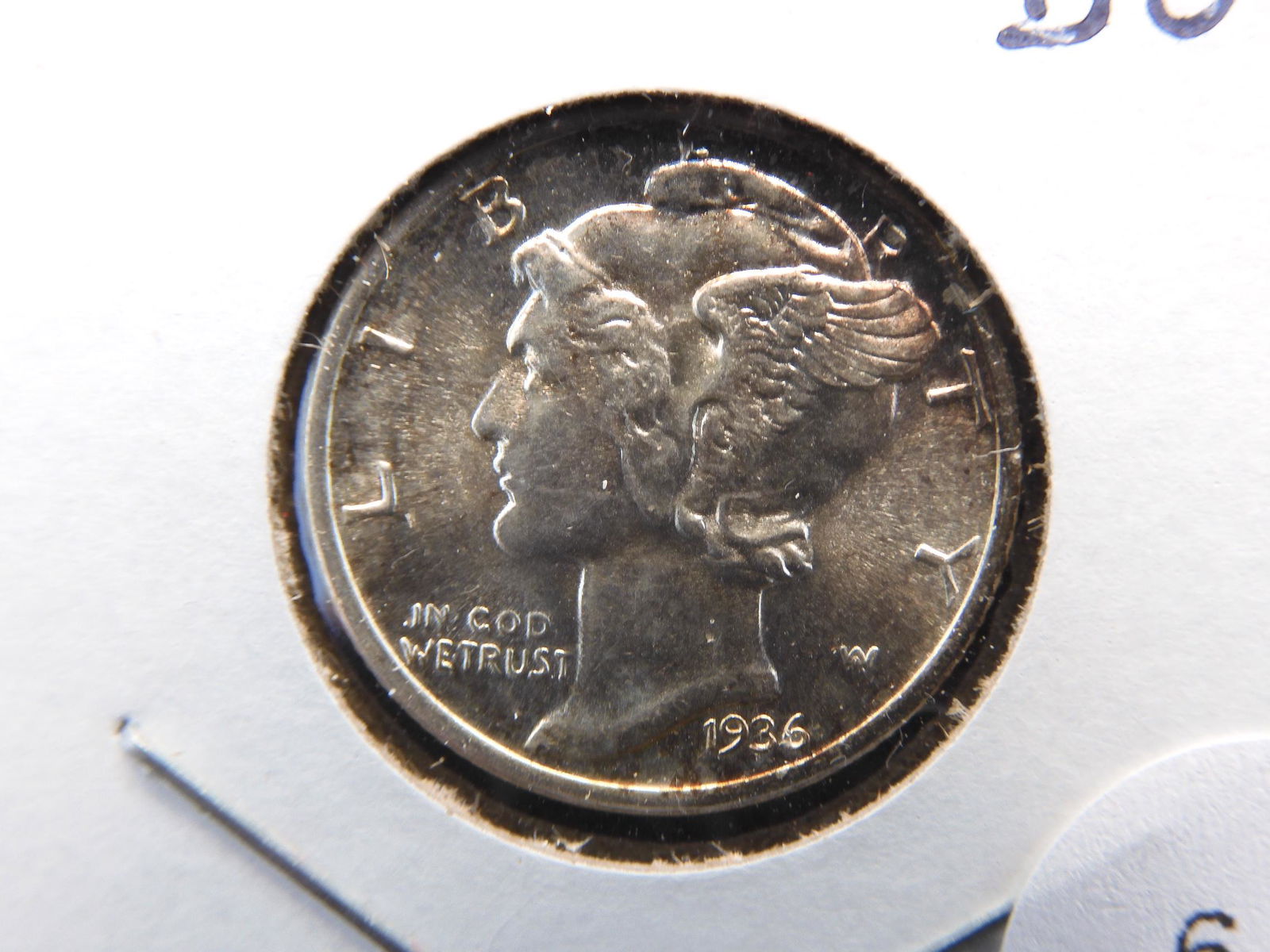 1936 Mercury Dime. Choice BU with Full Split Bands. (1 of 3)